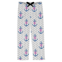 Monogram Anchor Mens Pajama Pants - L (Personalized)