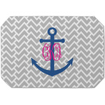 Monogram Anchor Dining Table Mat - Octagon (Single-Sided)