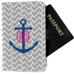 Monogram Anchor Passport Holder - Fabric (Personalized)