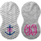 Monogram Anchor Peanut Shaped Burps - Approval