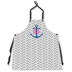 Monogram Anchor Apron Without Pockets