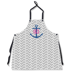 Monogram Anchor Apron Without Pockets