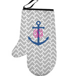 Monogram Anchor Left Oven Mitt (Personalized)