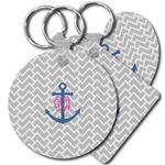 Monogram Anchor Plastic Keychain