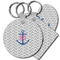 Monogram Anchor Plastic Keychains