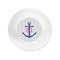 Monogram Anchor Plastic Party Appetizer & Dessert Plates - Approval