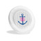 Monogram Anchor Plastic Party Appetizer & Dessert Plates - Main/Front