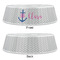 Monogram Anchor Plastic Pet Bowls - Large - APPROVAL