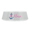 Monogram Anchor Plastic Pet Bowls - Small - FRONT