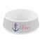 Monogram Anchor Plastic Pet Bowls - Small - MAIN