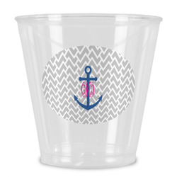 Monogram Anchor Plastic Shot Glass