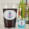 Monogram Anchor Plastic Shot Glasses - In Context