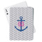 Monogram Anchor Playing Cards - Front View