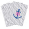 Monogram Anchor Playing Cards - Hand Back View