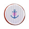 Monogram Anchor Printed Icing Circle - Small - On Cookie