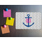 Monogram Anchor Rectangular Fridge Magnet - LIFESTYLE