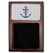 Monogram Anchor Red Mahogany Sticky Note Holder - Flat