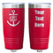Monogram Anchor Red Polar Camel Tumbler - 20oz - Double Sided - Approval