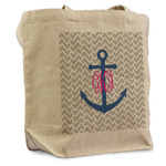 Monogram Anchor Reusable Cotton Grocery Bag