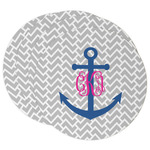 Monogram Anchor Round Paper Coasters