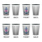 Monogram Anchor Shot Glassess - Two Tone - Set of 4 - APPROVAL