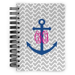 Monogram Anchor Spiral Notebook - 5x7