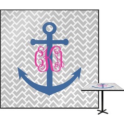 Monogram Anchor Square Table Top (Personalized)
