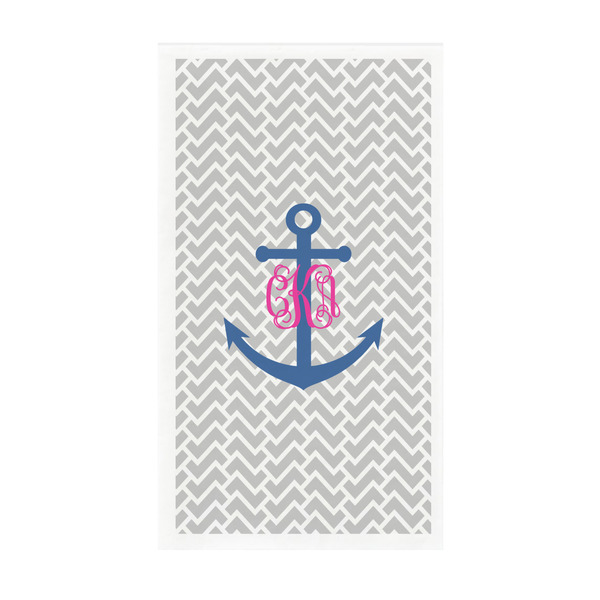 Custom Monogram Anchor Guest Paper Towels - Full Color - Standard