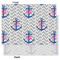 Monogram Anchor Tissue Paper - Heavyweight - Large - Front & Back