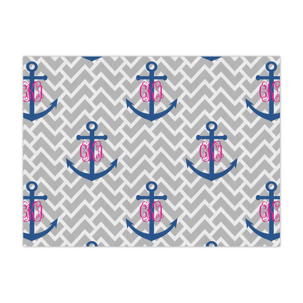 Custom Monogram Anchor Large Tissue Papers Sheets - Heavyweight