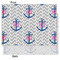 Monogram Anchor Tissue Paper - Lightweight - Medium - Front & Back