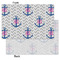 Monogram Anchor Tissue Paper - Lightweight - Small - Front & Back