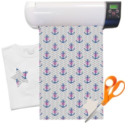 Monogram Anchor Heat Transfer Vinyl Sheet (12"x18")