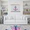 Monogram Anchor Wall Hanging Tapestry - IN CONTEXT