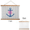 Monogram Anchor Wall Hanging Tapestry - Landscape - APPROVAL