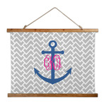 Monogram Anchor Wall Hanging Tapestry - Wide