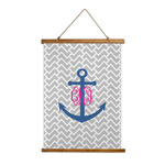 Monogram Anchor Wall Hanging Tapestry - Tall