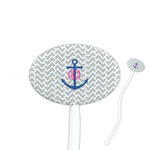 Monogram Anchor Oval Stir Sticks