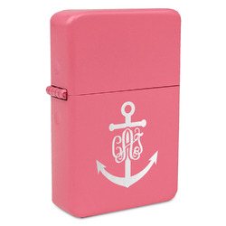Monogram Anchor Windproof Lighter - Pink - Double Sided & Lid Engraved