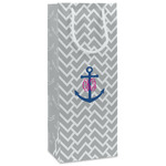 Monogram Anchor Wine Gift Bags - Gloss