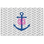 Monogram Anchor Woven Mat (Personalized)