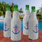 Monogram Anchor Zipper Bottle Cooler - Set of 4 - LIFESTYLE