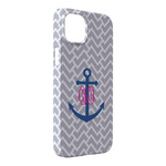 Monogram Anchor iPhone Case - Plastic - iPhone 14 Plus