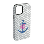 Monogram Anchor iPhone Case - Rubber Lined - iPhone 15 Pro