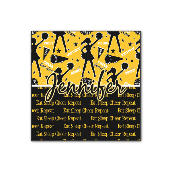 Custom Cheer Wood Print - 12x12 (Personalized)