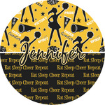 Cheer Multipurpose Round Labels - 3" (Personalized)