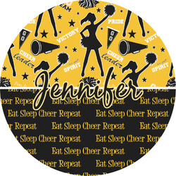 Cheer Multipurpose Round Labels - 4" (Personalized)