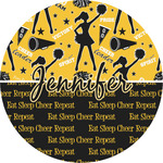 Cheer Multipurpose Round Labels - 5" (Personalized)