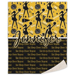 Cheer Sherpa Throw Blanket - 60"x80" (Personalized)