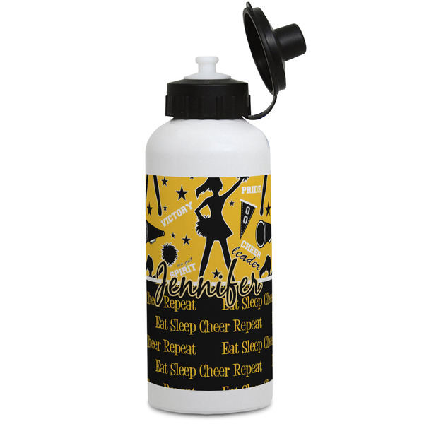 Custom Cheer Water Bottles - Aluminum - 20 oz - White (Personalized)